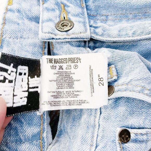 The Ragged Priest Straight Leg Light Wash Denim Jeans Rip SZ28 - Picture 5 of 9